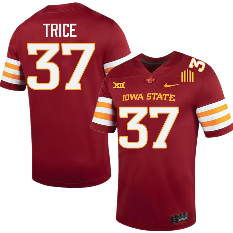 Jack Trice Jersey,Iowa State Cyclones #37 Jack Trice College Jersey Youth-Cardinal